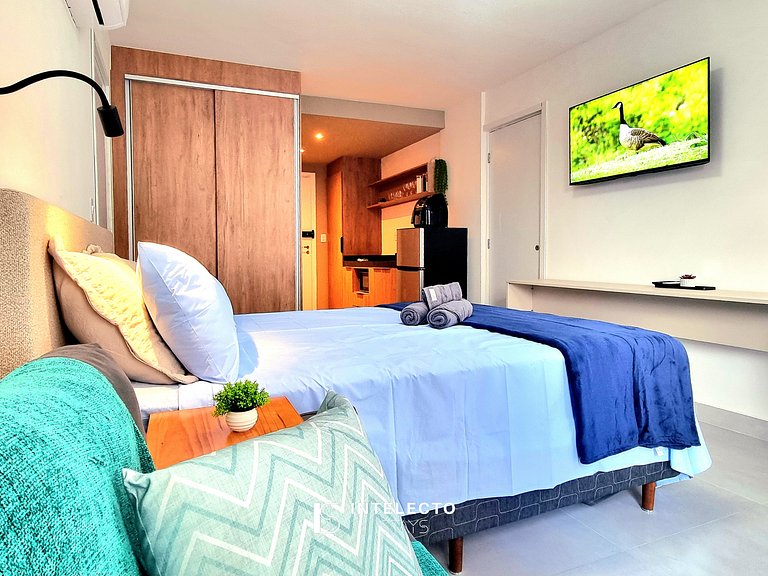 Ap 112 • Central, Piscina, Academia, Ar Cond.