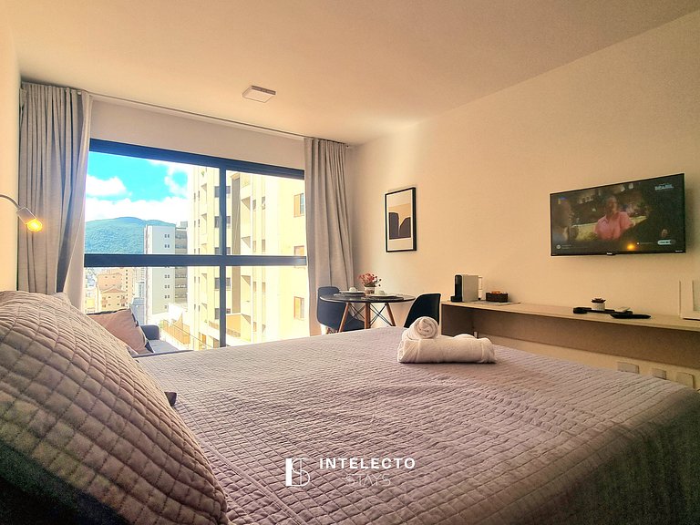 Apê 24 •Central, Jacuzzi, Academia, A/C, Vista Top