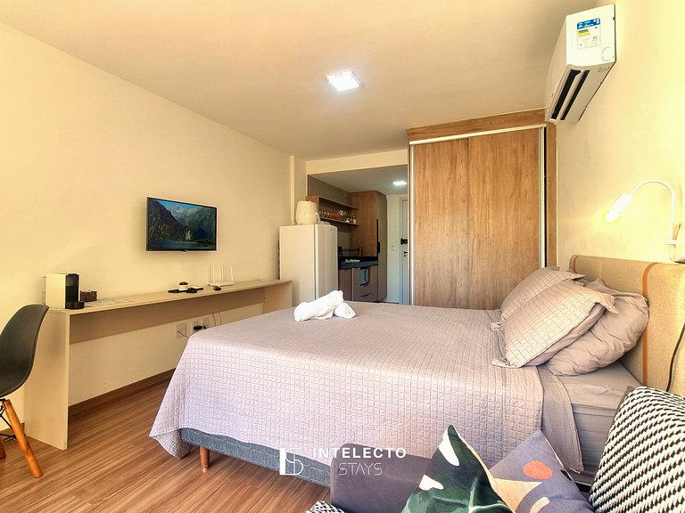 Apê 24 •Central, Jacuzzi, Academia, A/C, Vista Top