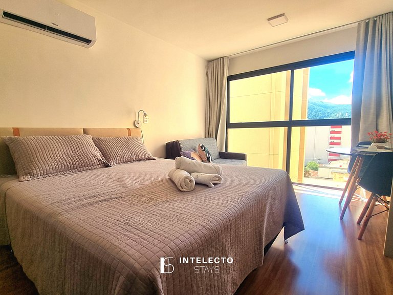 Apê 24 •Central, Jacuzzi, Academia, A/C, Vista Top