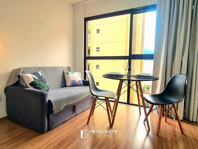 Apê 24 •Central, Jacuzzi, Academia, A/C, Vista Top