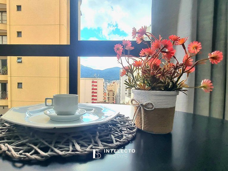 Apê 24 •Central, Jacuzzi, Academia, A/C, Vista Top