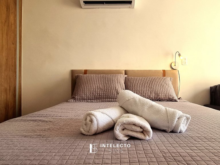 Apê 24 •Central, Jacuzzi, Academia, A/C, Vista Top