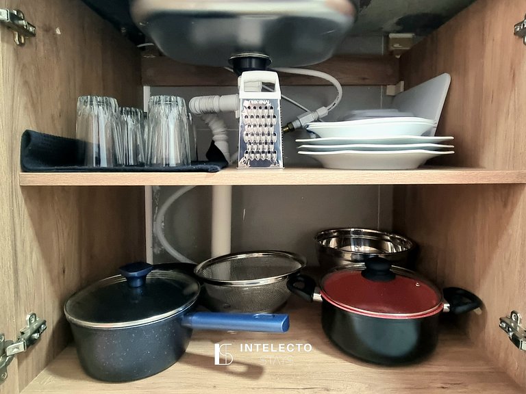 Apê 24 •Central, Jacuzzi, Academia, A/C, Vista Top