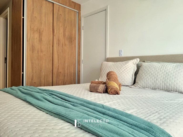 Ap 213 • Central, Piscina, Academia, Ar Cond.