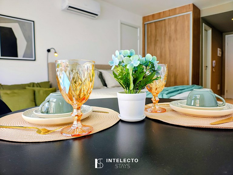 Ap 210 • Central, Pisc, jacuzzi Academia, Ar Cond.