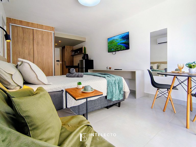 Ap 210 • Central, Pisc, jacuzzi Academia, Ar Cond.