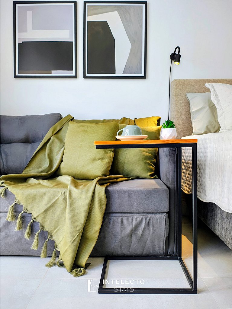 Ap 210 • Central, Pisc, jacuzzi Academia, Ar Cond.