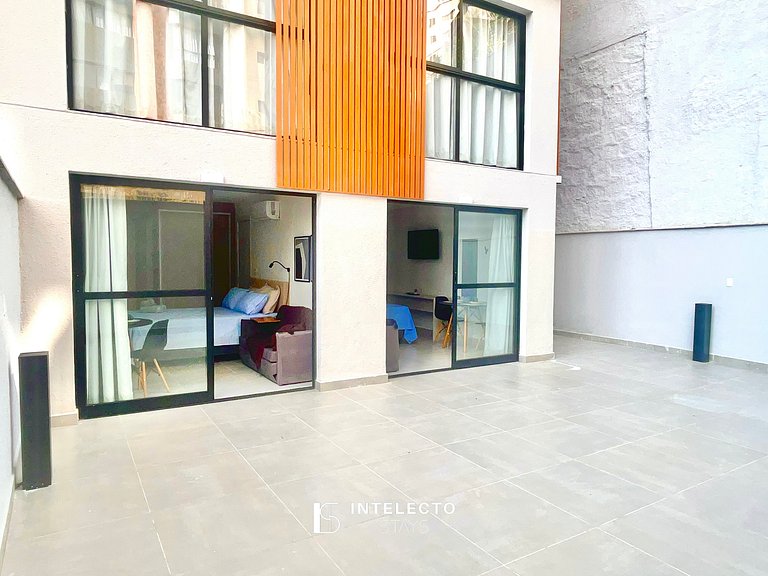 Ap 110• Central, Pisc, Academia, Ar Cond e Quintal