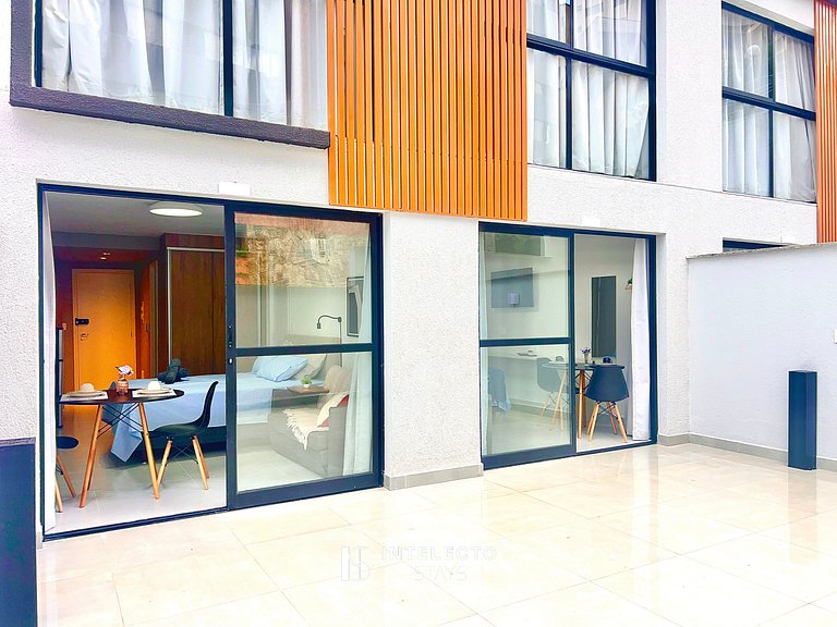 Ap 112 • Central, Pisc,Academia, Ar Cond e Quintal