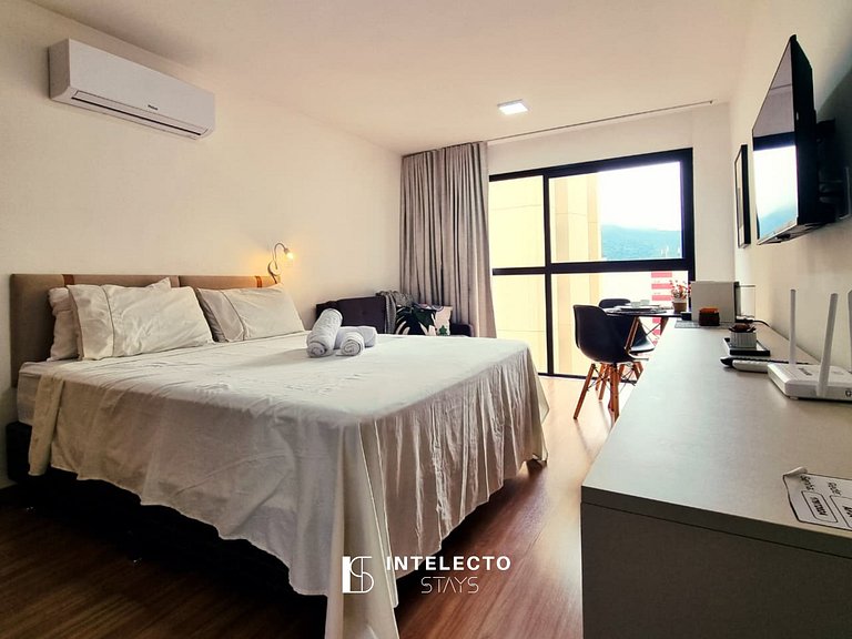 Apê 24 •Central, Jacuzzi, Academia, A/C, Vista Top