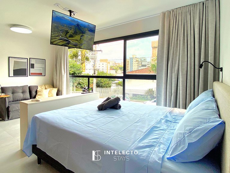 Ap 103• Central, Piscina, Academia, Ar Cond.