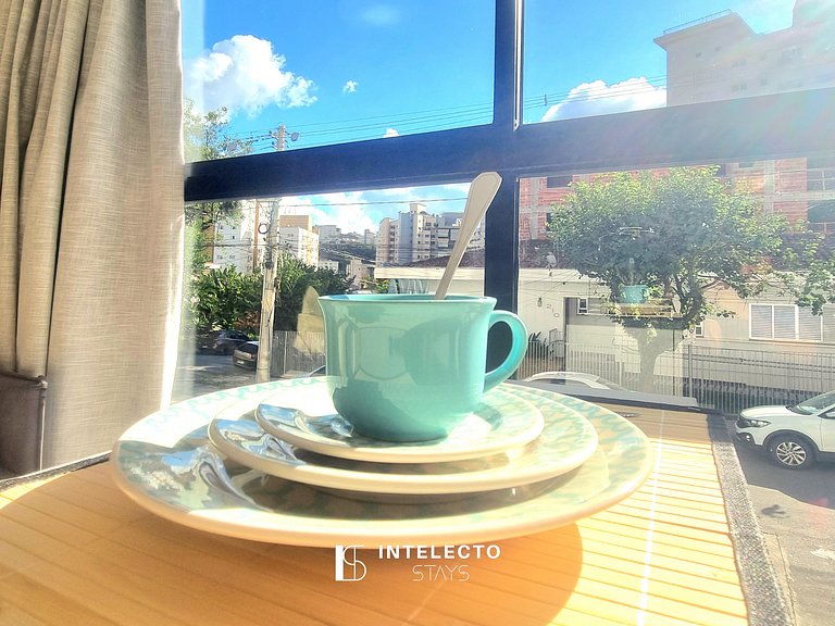 Ap 103• Central, Piscina, Academia, Ar Cond.