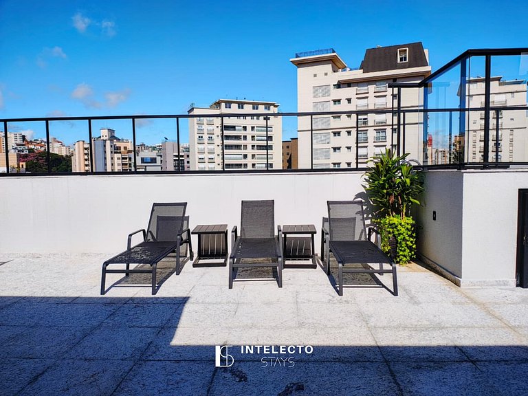 Ap 103• Central, Piscina, Academia, Ar Cond.