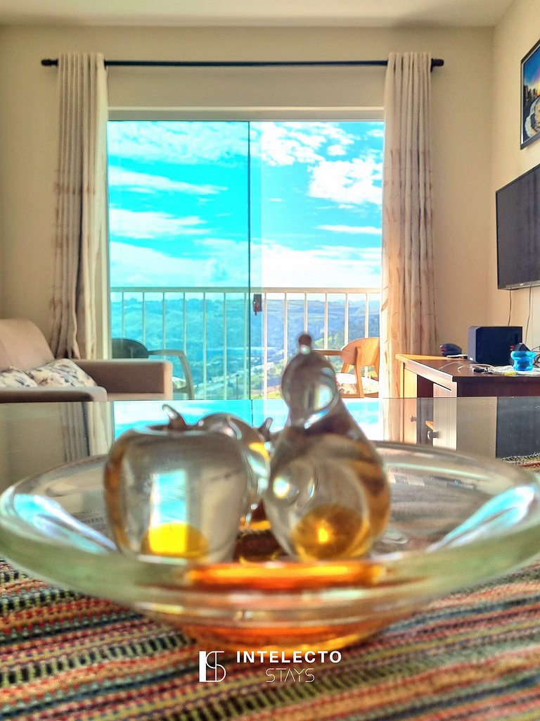 201-3 Quartos, Varanda, Vista Top, perto do Centro