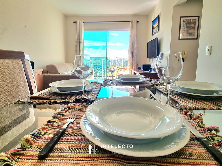 201-3 Quartos, Varanda, Vista Top, perto do Centro