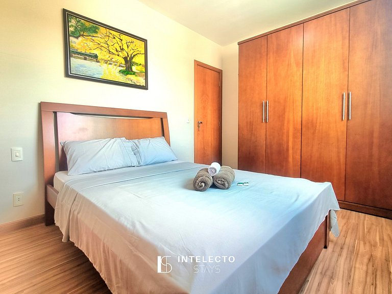 201-3 Quartos, Varanda, Vista Top, perto do Centro