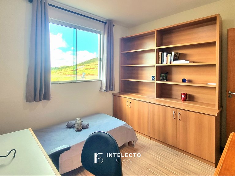 201-3 Quartos, Varanda, Vista Top, perto do Centro