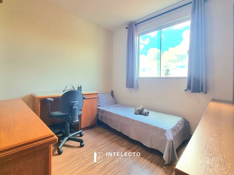 201-3 Quartos, Varanda, Vista Top, perto do Centro