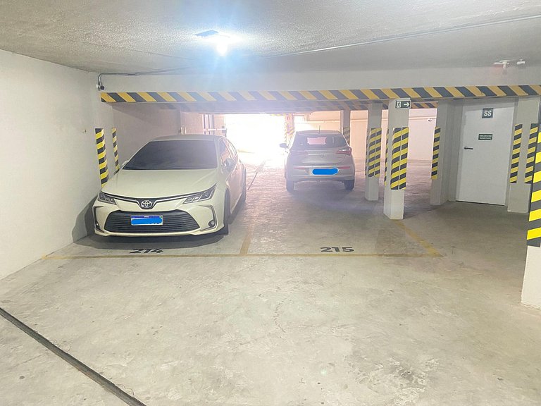 Ap 215 •Central, Piscina, Academia, A/C, Vista Top