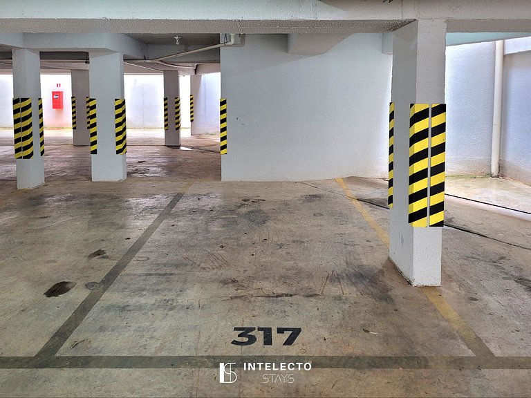 Ap 317 •Central, Piscina, Academia, A/C, Vista Top