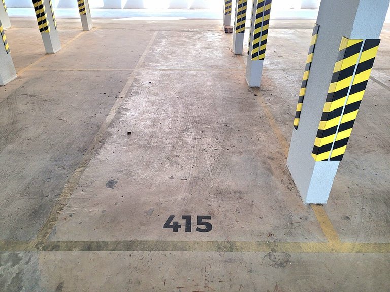 Ap 415 •Central, Piscina, Academia, A/C, Vista Top