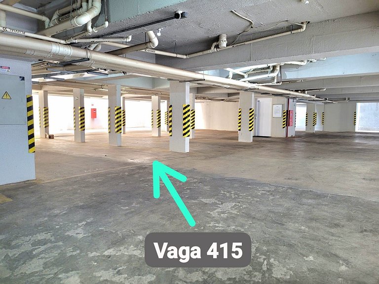 Ap 415 •Central, Piscina, Academia, A/C, Vista Top