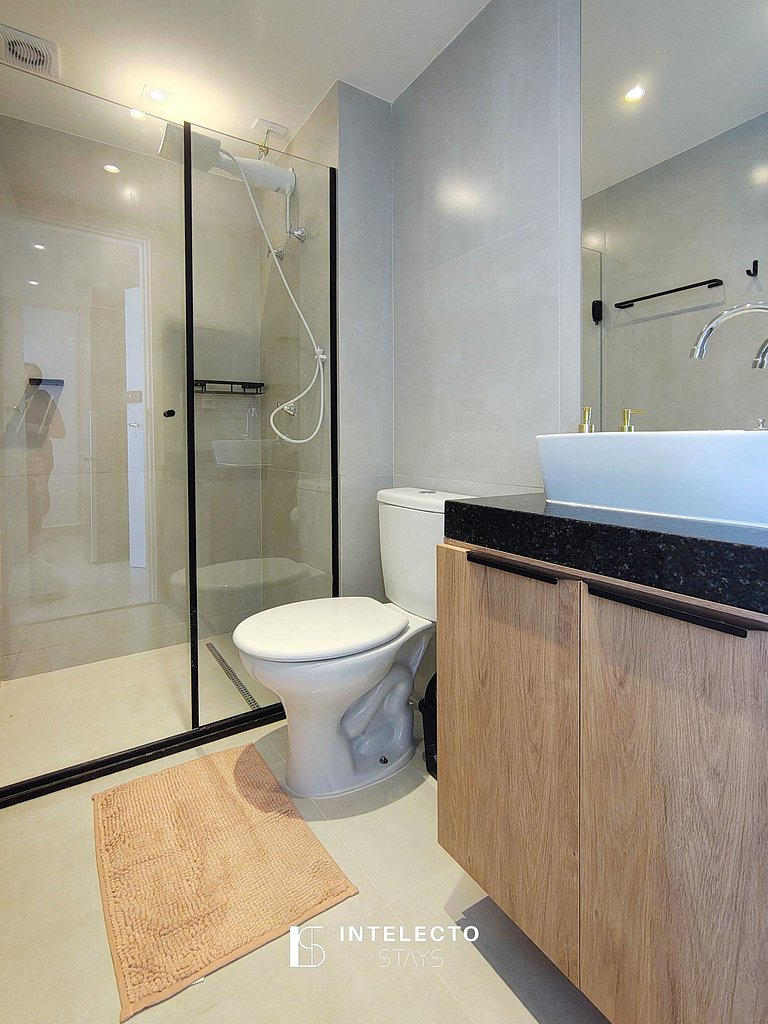 Ap 201 • Central, Pisc jacuzzi, Academia, Ar Cond.