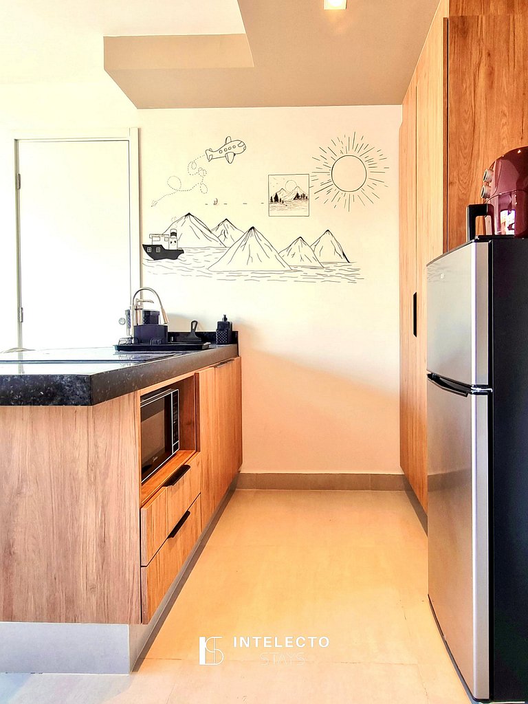 Ap 302• Central, Piscina, Academia, Ar Cond.