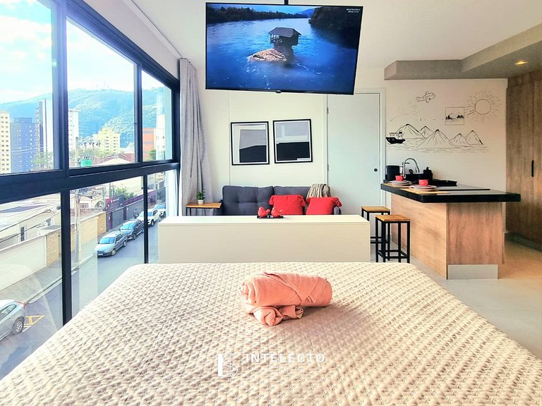 Ap 302• Central, Piscina, Academia, Ar Cond.