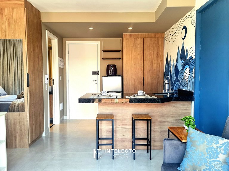 Ap 303 • Central, Piscina, Academia, Ar Cond.