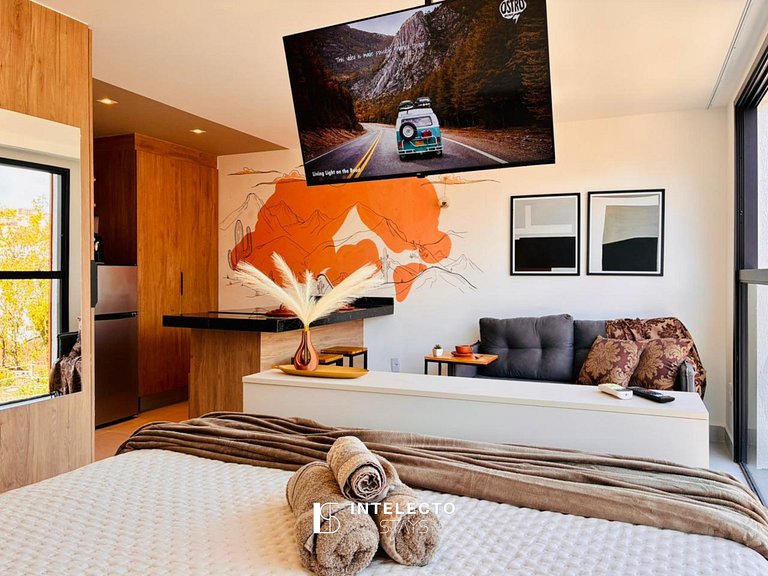 Ap 401• Central, Piscina, Academia, Ar Cond.