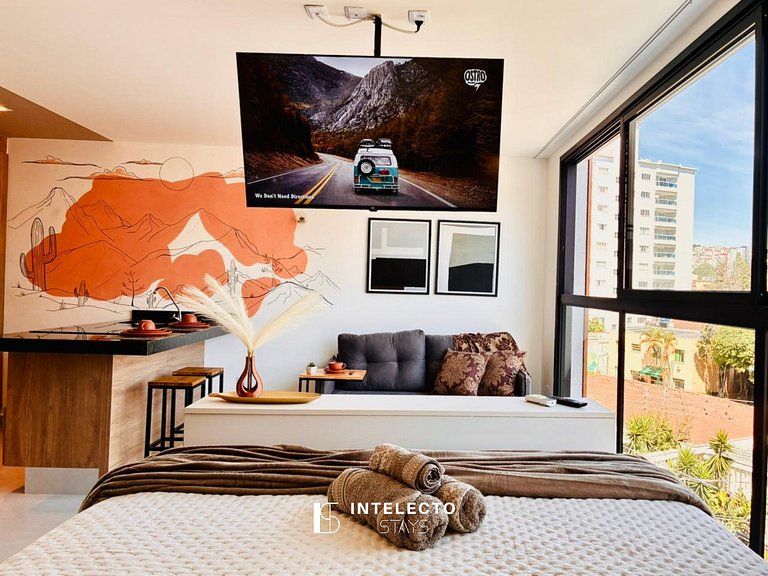 Ap 401• Central, Piscina, Academia, Ar Cond.