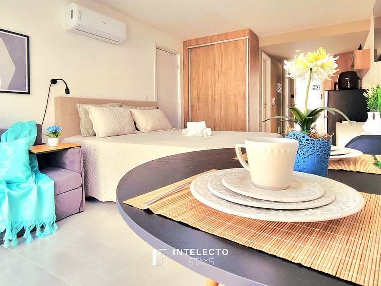 Ap 410 • Central, Piscina, Academia, Ar Cond.