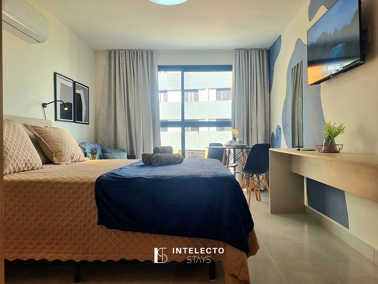 Ap 413 • Central, Piscina, Academia, Ar Cond.