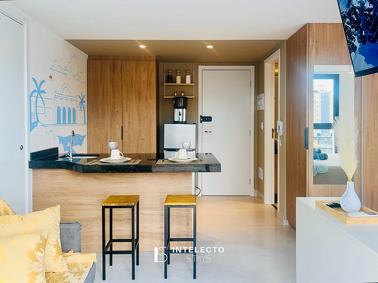 Ap 402 • Central, Piscina, Academia, Ar Cond.