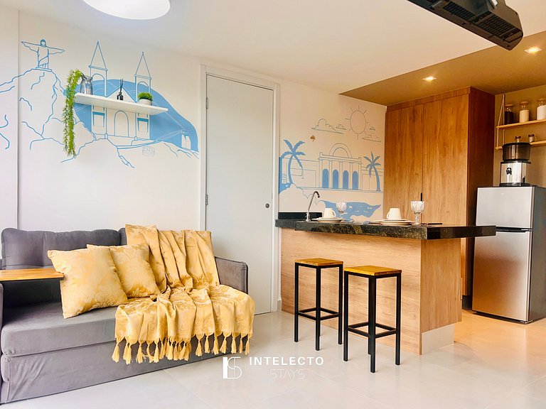 Ap 402 • Central, Piscina, Academia, Ar Cond.