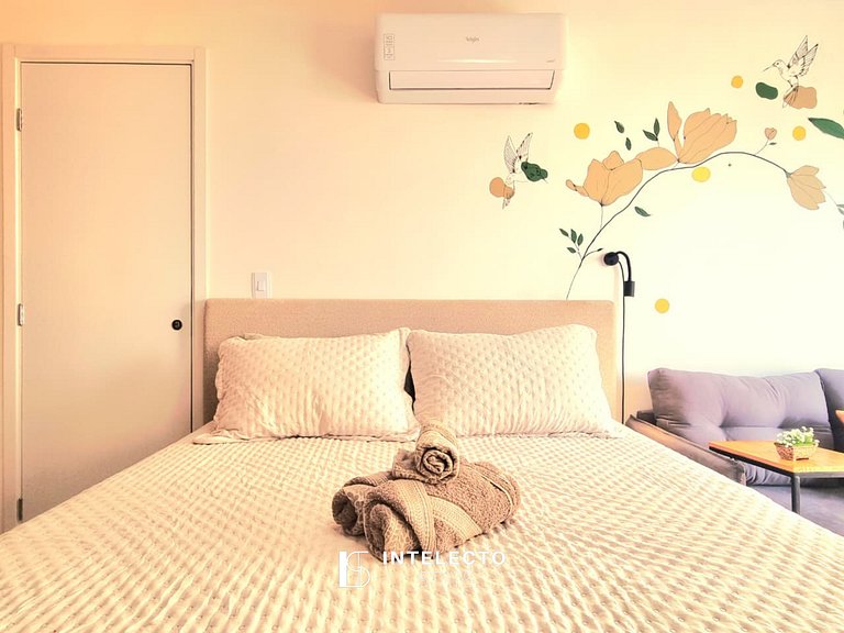 Ap 411• Central, Piscina, Academia, Ar Cond.