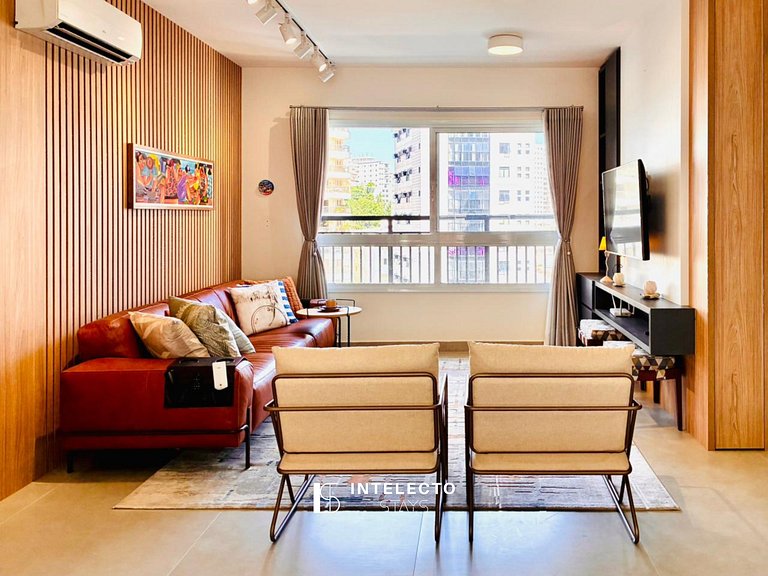 61- Luxo | Banheira de imersão | 3 suítes | Centro