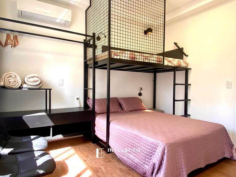 61- Luxo | Banheira de imersão | 3 suítes | Centro