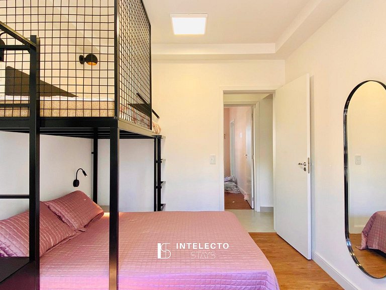 61- Luxo | Banheira de imersão | 3 suítes | Centro