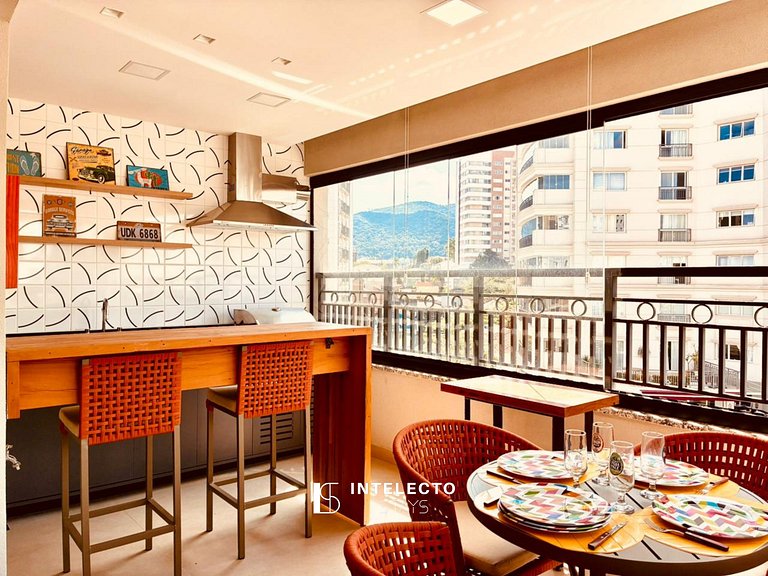 61- Luxo | Banheira de imersão | 3 suítes | Centro