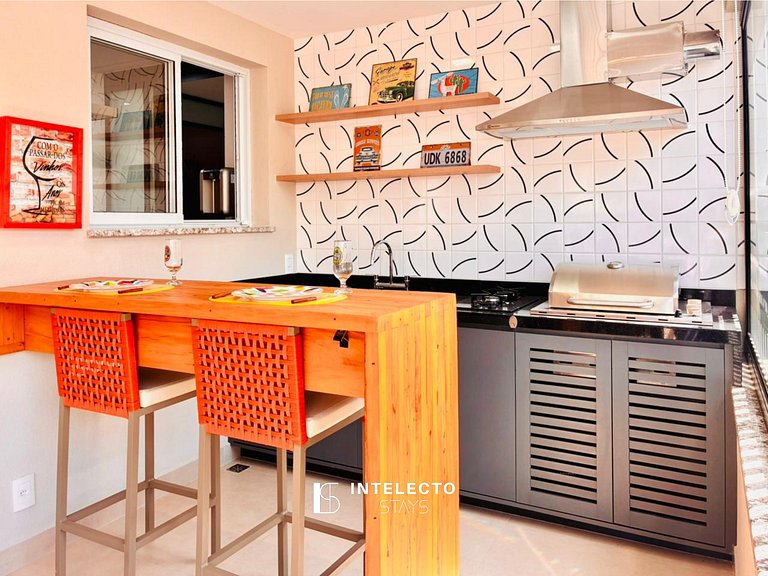 61- Luxo | Banheira de imersão | 3 suítes | Centro