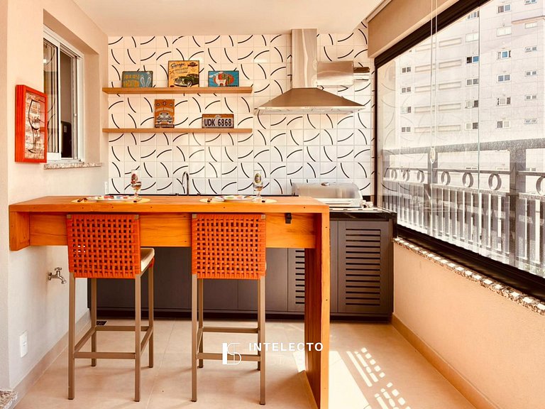 61- Luxo | Banheira de imersão | 3 suítes | Centro