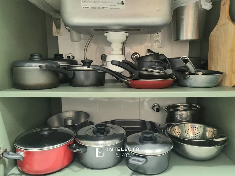 61- Luxo | Banheira de imersão | 3 suítes | Centro