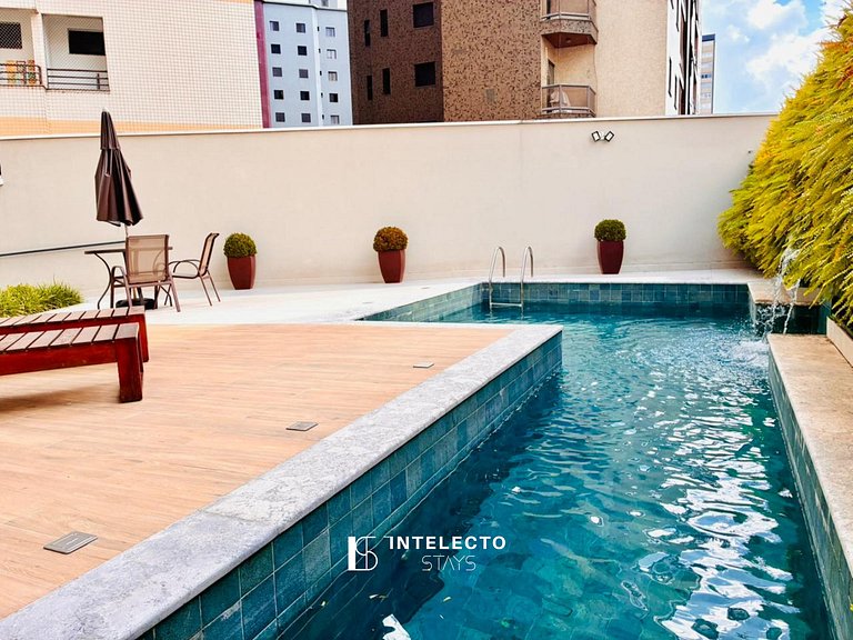 61- Luxo | Banheira de imersão | 3 suítes | Centro