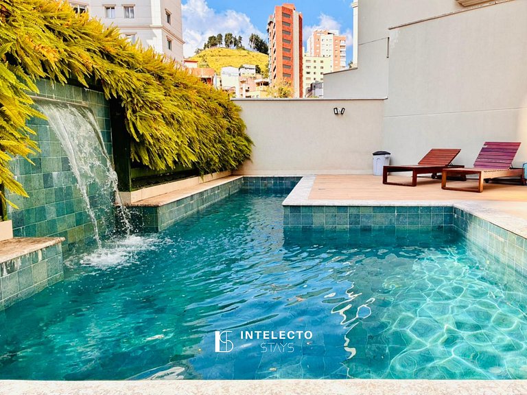 61- Luxo | Banheira de imersão | 3 suítes | Centro