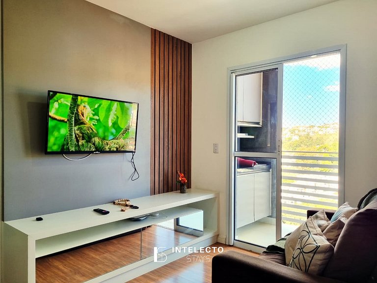 Apê903. Vista incrível, varanda gourmet, piscina