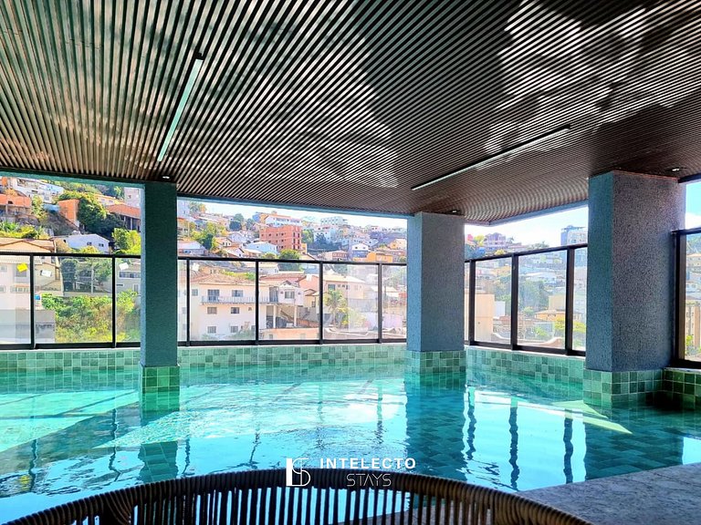 Ap264 • Central, Vista top, Piscina, Acad.