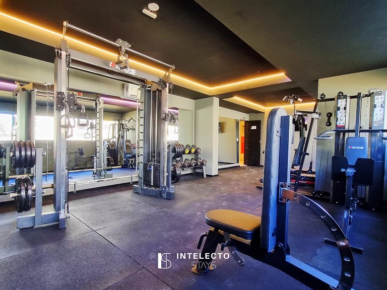 Ap367•Central, Varanda, Vista top, Piscina, Acad.,